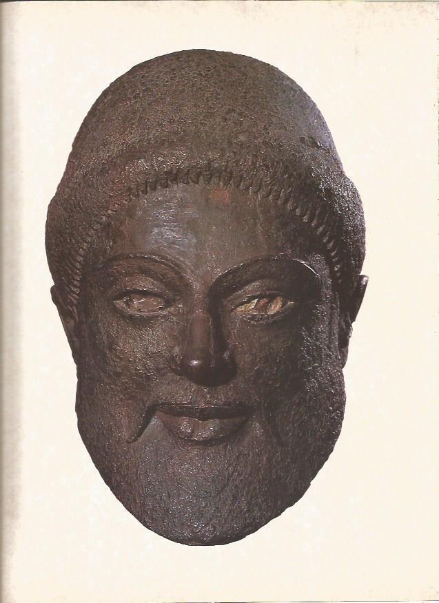 LAMINA V01207: Cabeza de guerrero barbudo