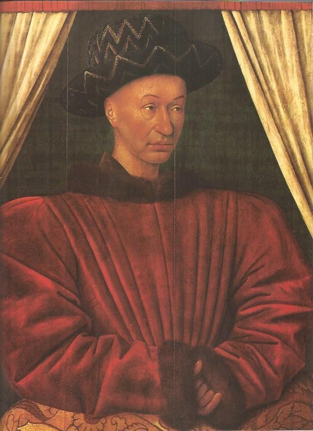 LAMINA V01269: Carlos VII por Jean Fouquet