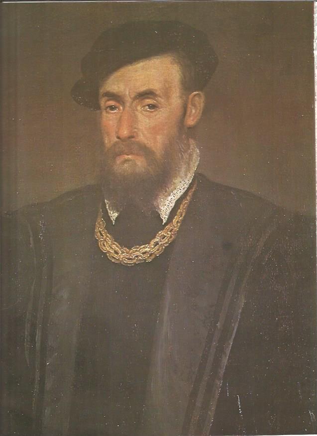 LAMINA V01279: Retrato de gentilhombre por Lorenzo Lotto