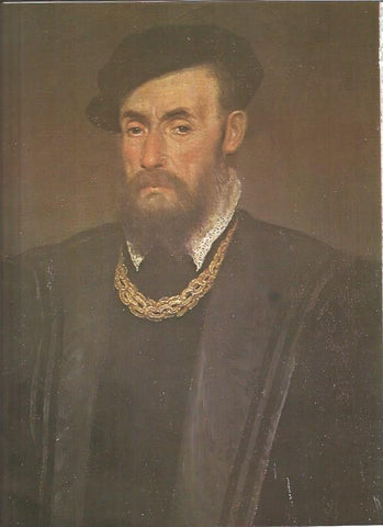 LAMINA V01279: Retrato de gentilhombre por Lorenzo Lotto