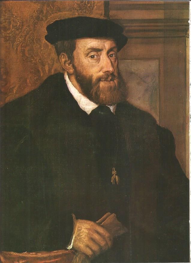 LAMINA V01281: Carlos V por Tiziano