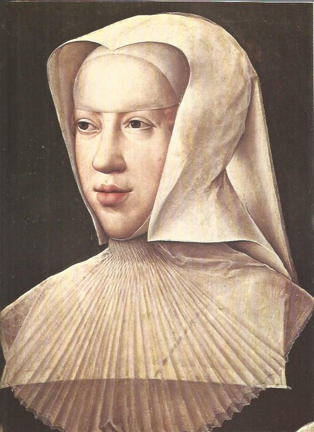 LAMINA V01285: Margarita de Austria por Bernaert van Orley