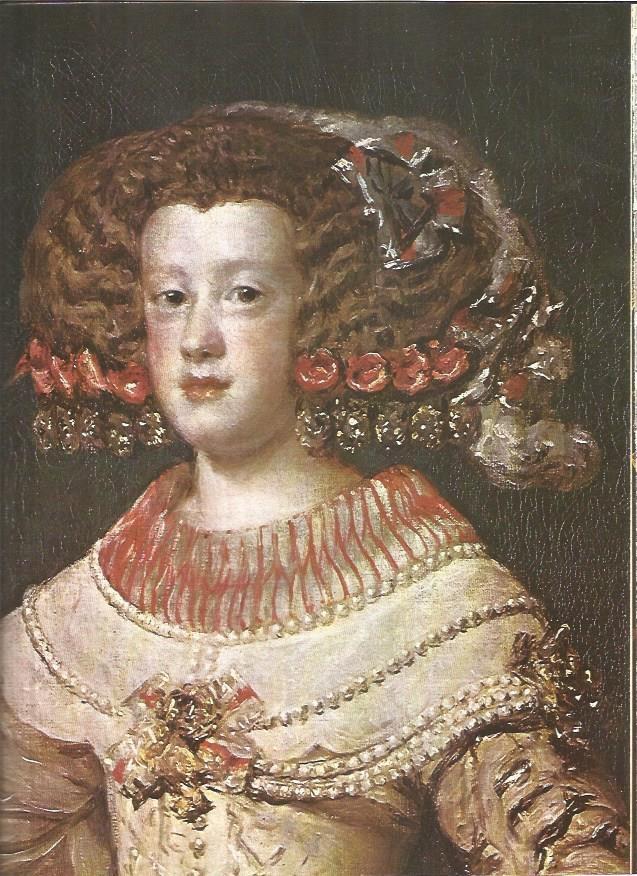 LAMINA V01289: La Infanta Maria Teresa de Austria por Diego Velazquez