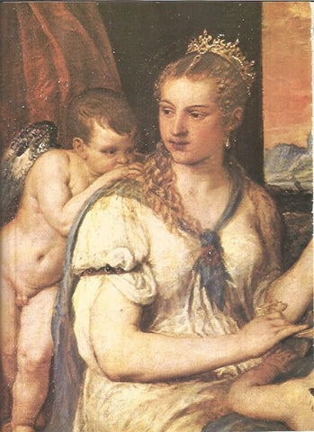 LAMINA V01280: Venus vendando al amor por Tiziano