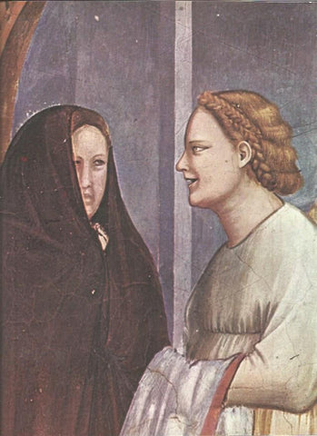 LAMINA V01250: Reconciliacion de San Joaquin y Santa Ana ante la Puerta Dorada por Giotto