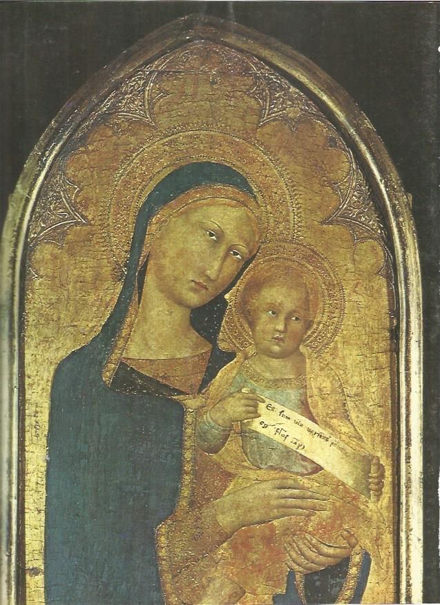 LAMINA V01251: Virgen con el Niño por Simone Martini