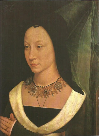 LAMINA V01256: Magdalena Baroncelli por Hans Memling