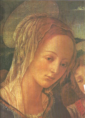 LAMINA V01261: Rostro de la Virgen por Filippo Lippi