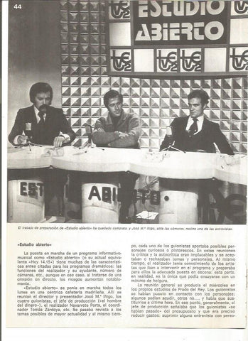 LAMINA V01514: Escena del programa Estudio abierto