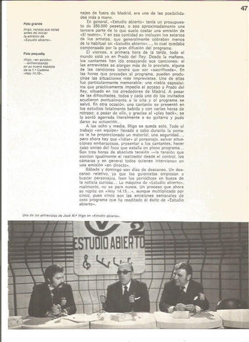 LAMINA V01515: Escena estrevista Estudio abierto