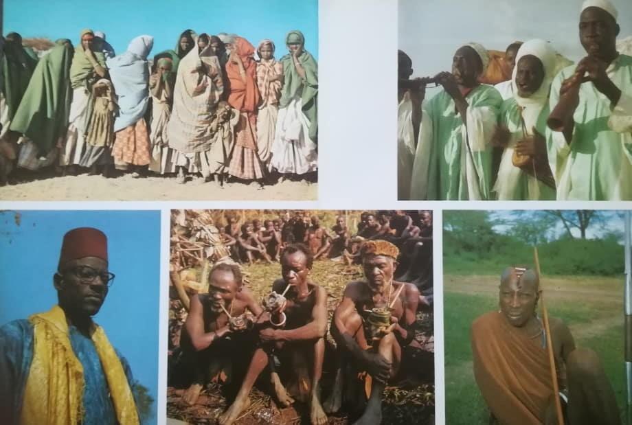 LAMINA V01566: Imágenes varias de gentes de Africa