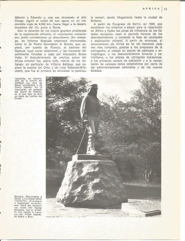 LAMINA V01571: Monumento a D. Livingstone