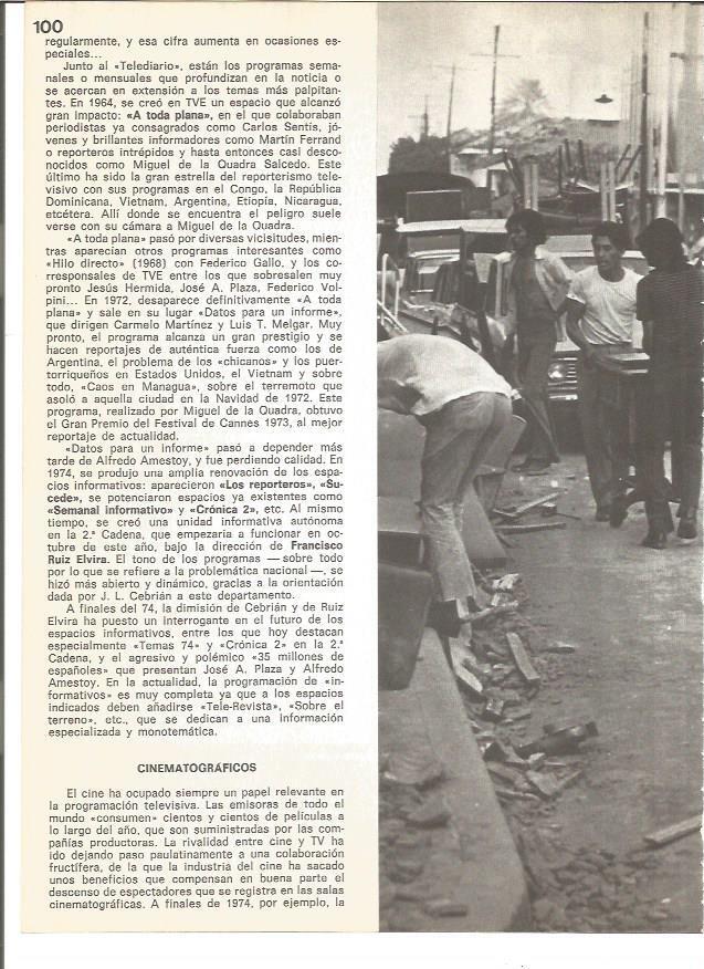 LAMINA V01540: Secuencia del programa Caos en Managua