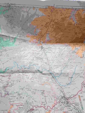 Mapa de situacio: VII Marxa i aplec excursionista de veterans de Catalunya, diumenge 17 aril de 1988 - Monistrol de Calders "Bages"