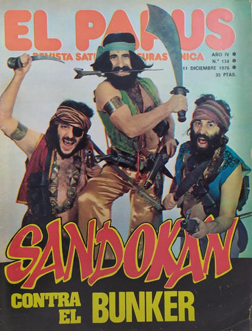 Revista: EL PAPUS, Año V, Numero 134: Sandokan contra el bunker (11 diciembre 1976)