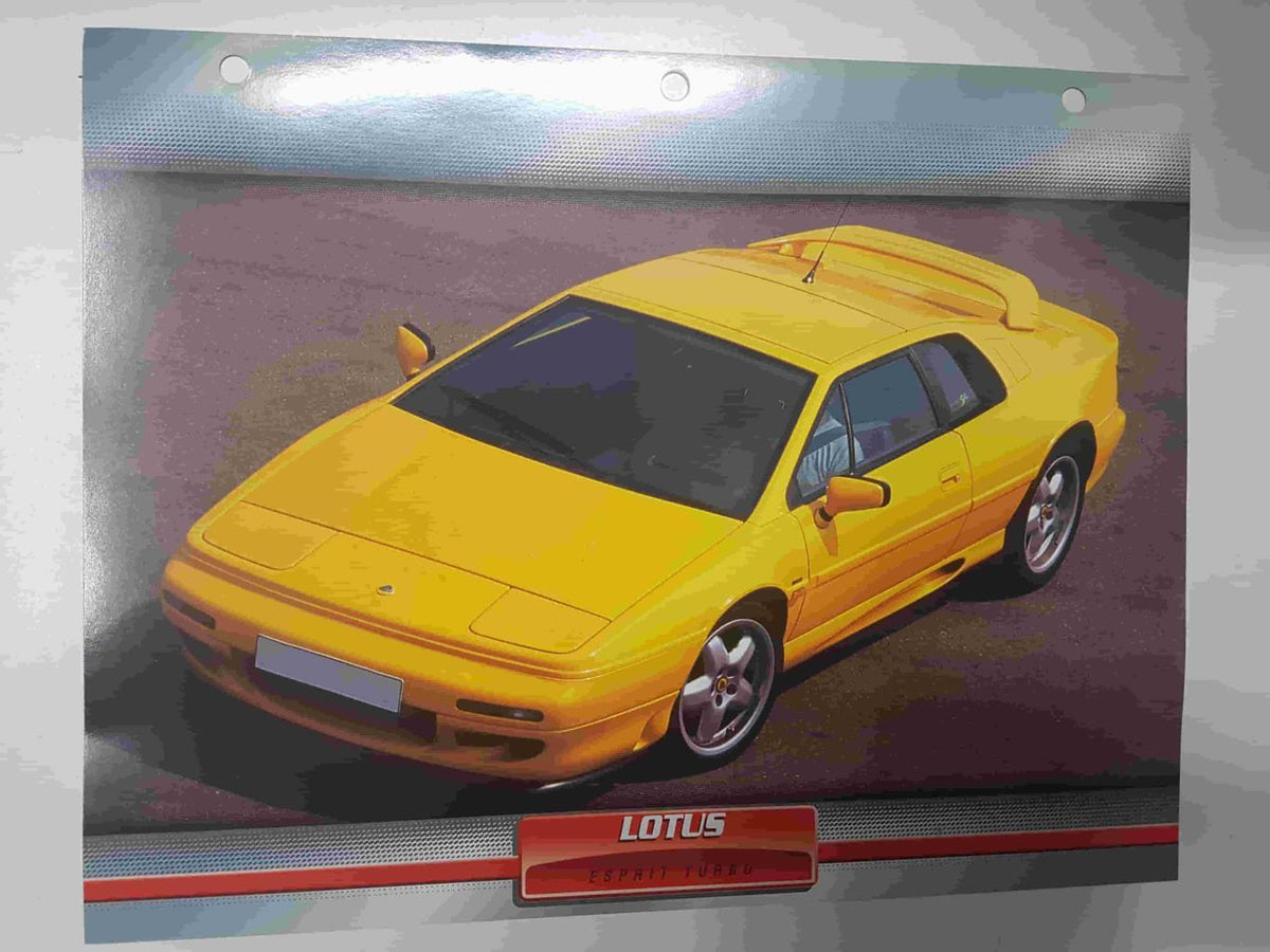 Ficha: Lotus Esprit Turbo. Pertenece a la Coleccion Automoviles de Ensueño de Planeta DeAgostini