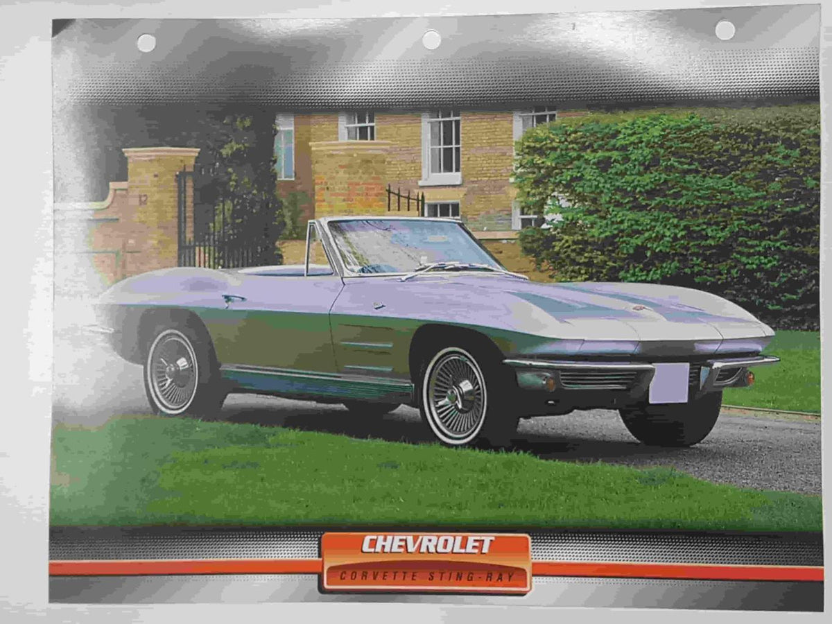 Ficha: Chevrolet Corvette Sting-Ray. Pertenece a la Coleccion Automoviles de Ensueño de Planeta DeAgostini