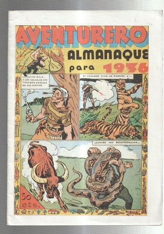 Facsimil: almanaque Aventurero para 1936