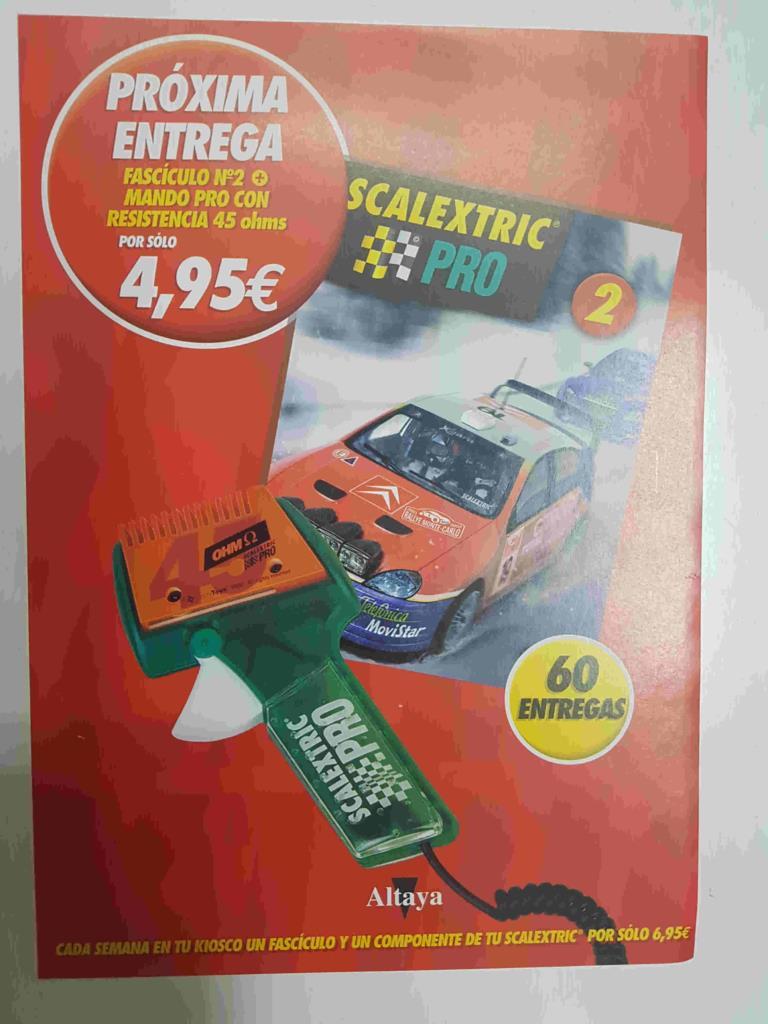 Publicidad (1 pagina): del fasciculo 2 de la coleccion Scalextric PRO