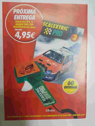 Publicidad (1 pagina): del fasciculo 2 de la coleccion Scalextric PRO