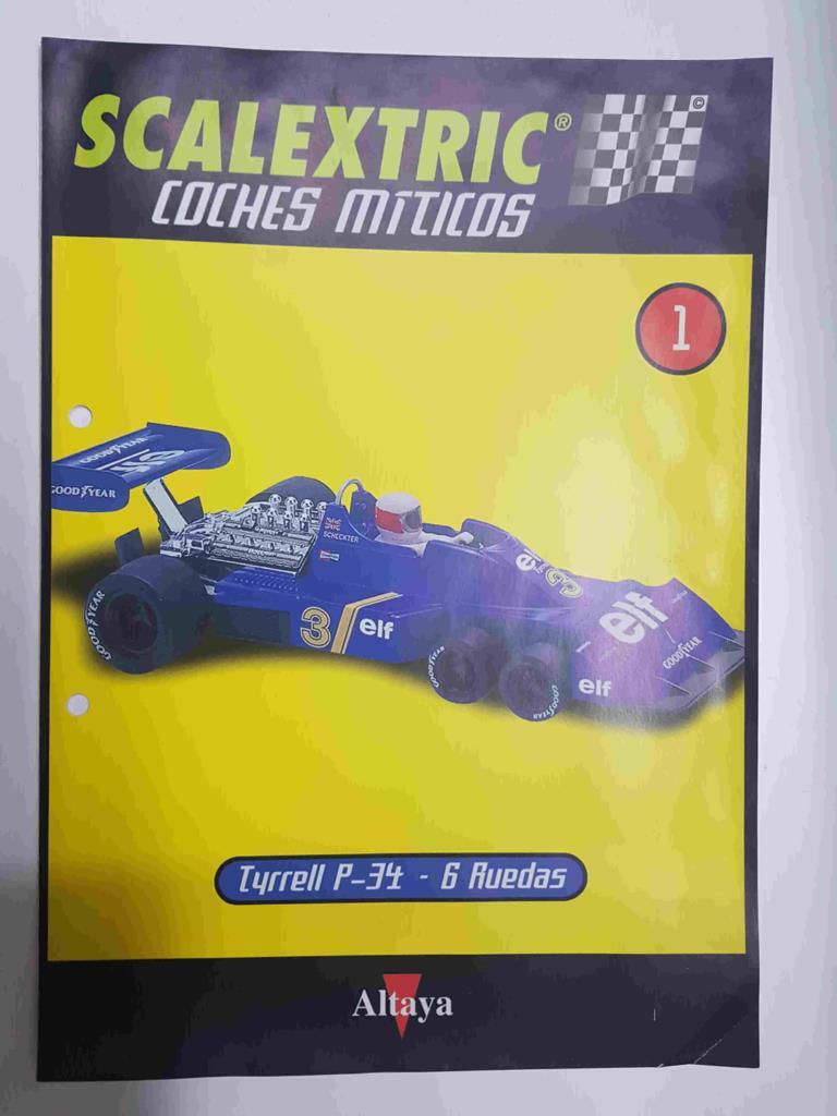 Fasciculo: Scalextric coches miticos numero 1. Tyrrell P-34, 6 ruedas (NO INCLUYE NINGUN COCHE)