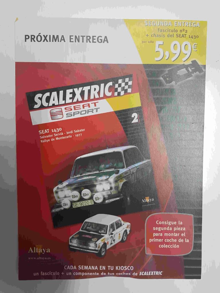 Publicidad (1 pagina): del fasciculo 2, Scalextric Seat Sport numero 2