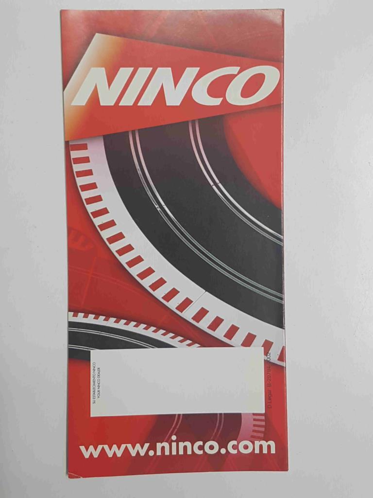 Folleto publicitario plegado en acordeon: Ninco, track system