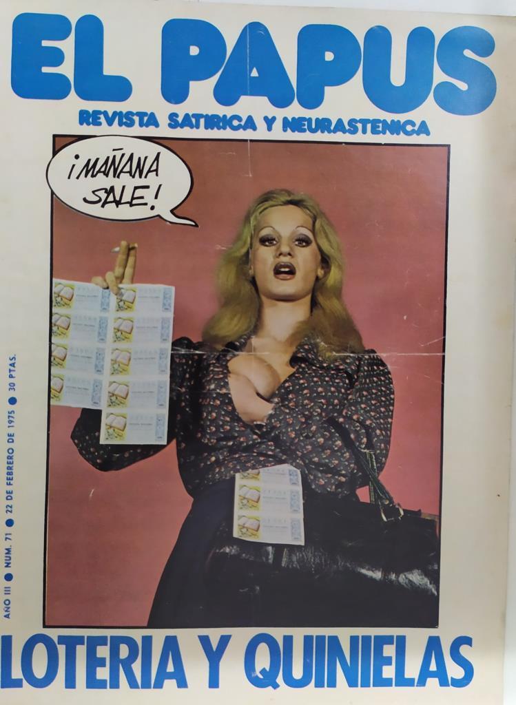 Revista: EL PAPUS, Año III, Numero 71: Loterias y quinielas (22 febrero 1975)