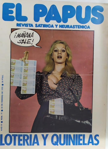 Revista: EL PAPUS, Año III, Numero 71: Loterias y quinielas (22 febrero 1975)