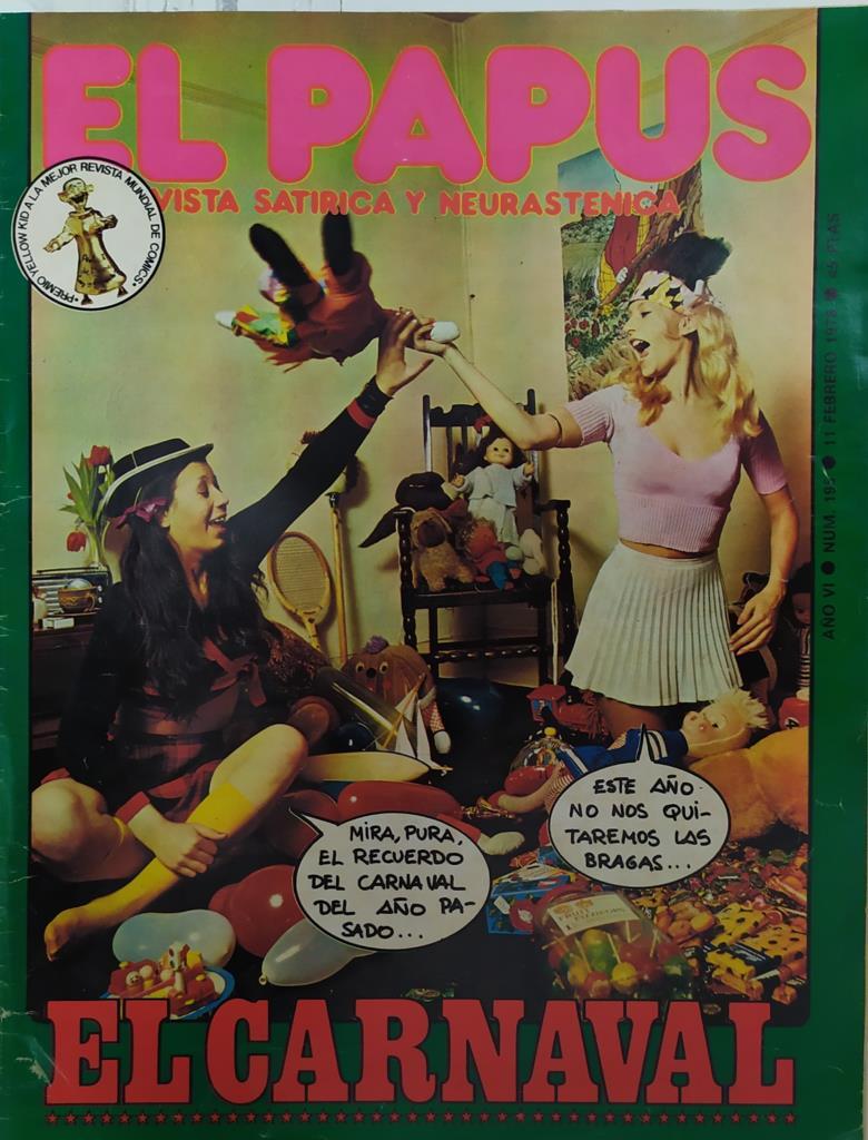 Revista: EL PAPUS, Año VI, Numero 195: El carnaval (11 febrero 1978.)