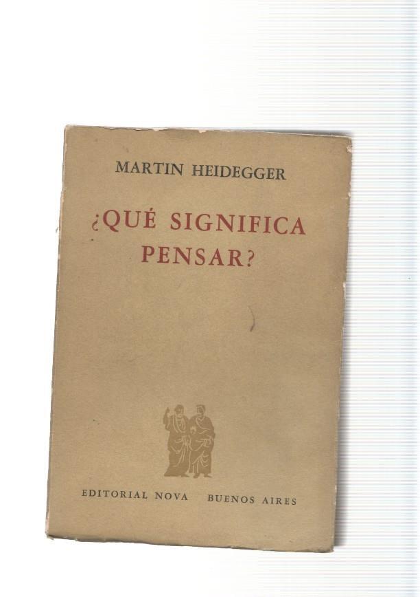 Que significa pensar