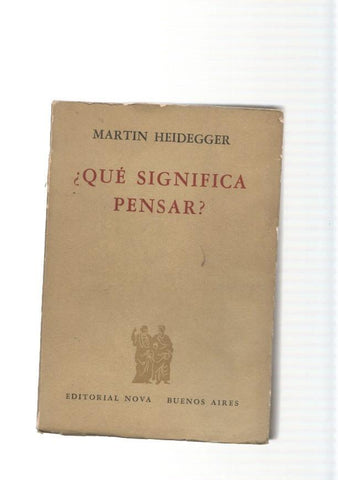 Que significa pensar