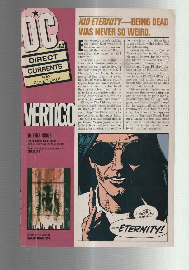 Direct Currents DC comics numero 62 (MAY cover date)