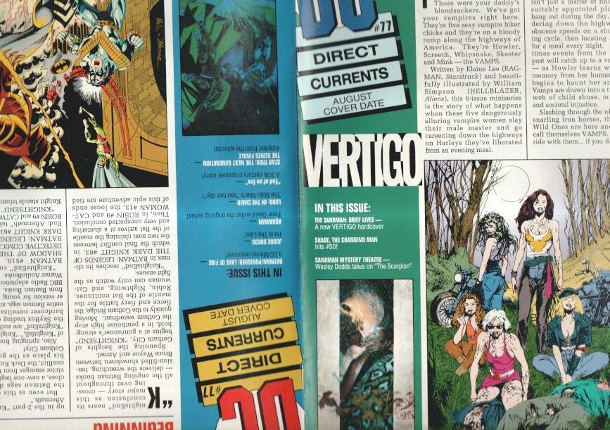 Direct Currents DC comics numero 77 (AUGUST cover date)