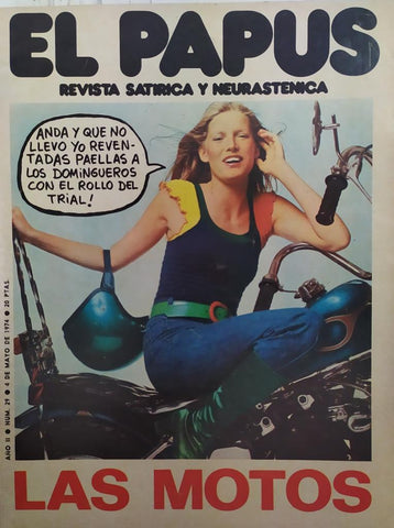 Revista: EL PAPUS, Año II, Numero 29: Las motos (4 mayo 1974)