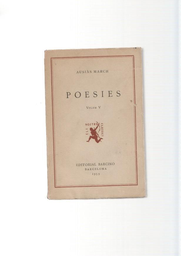 Poesias de Ausias March volum V