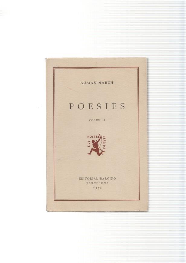 Poesias de Ausias March volum II