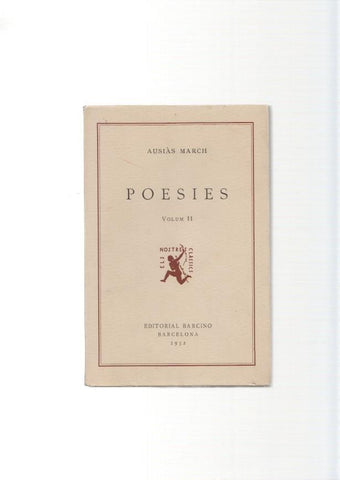 Poesias de Ausias March volum II