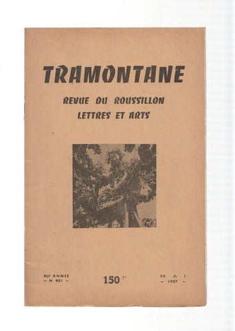 Tramontane numero 401: Revue du Roussillon. Lettres et arts, Mayo 1957