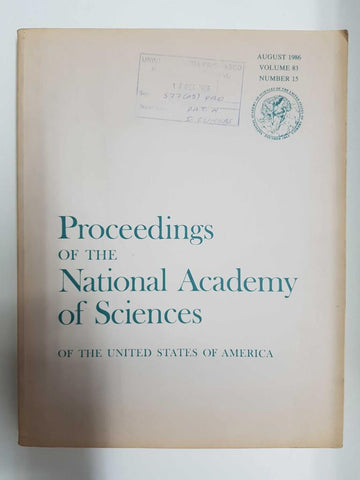 Revista cientifica: Proceedings of the National Academy of Sciences of the USA, august 1986 volume 83 number 15.