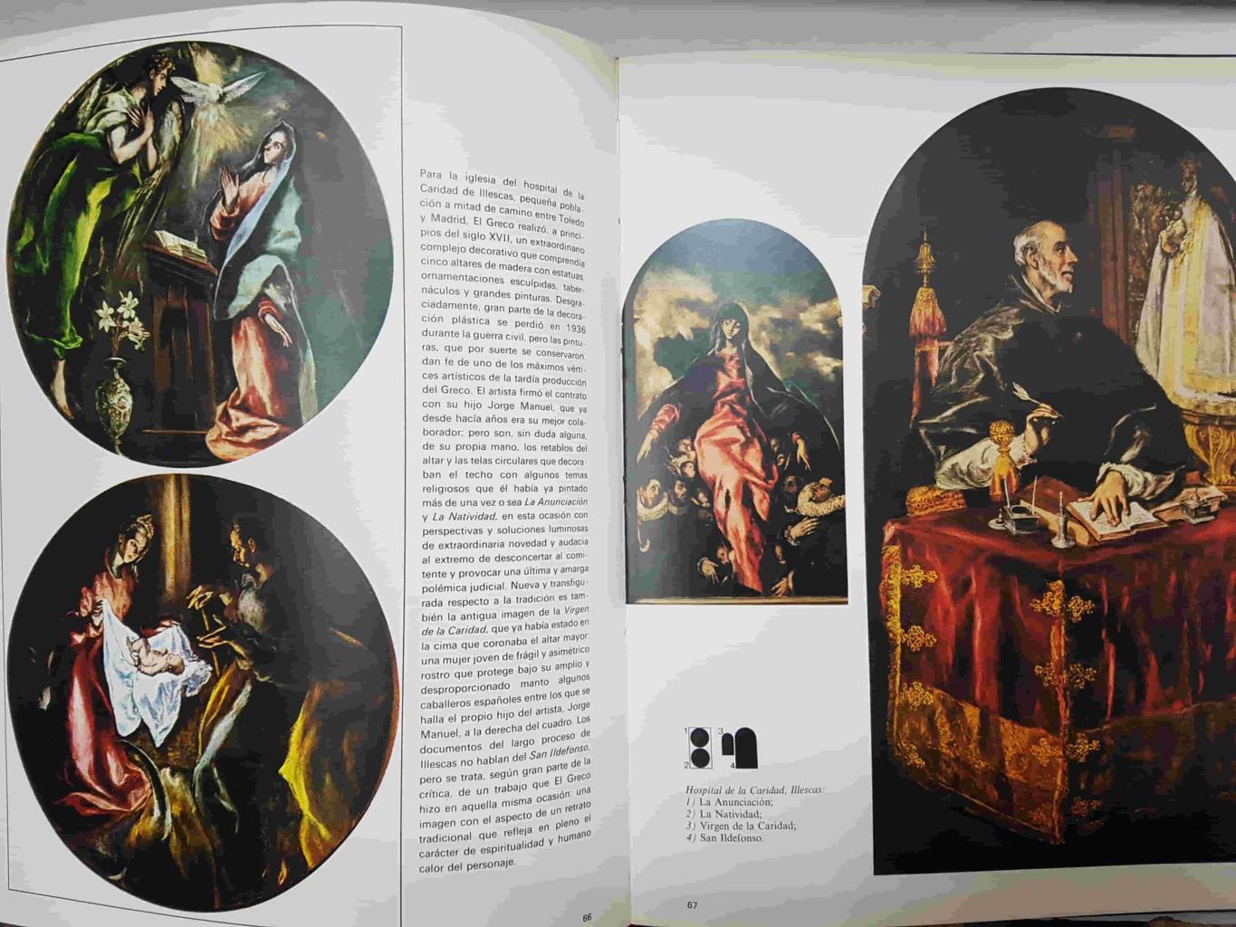 Libro ilustrado: El Greco. Coleccion Grandes Maestros del Arte. Textos L. Di Pietro y E. Baccheschi