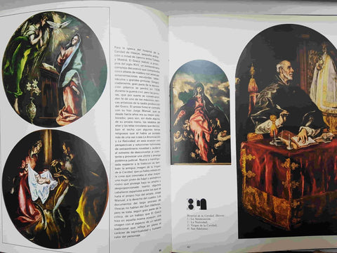 Libro ilustrado: El Greco. Coleccion Grandes Maestros del Arte. Textos L. Di Pietro y E. Baccheschi