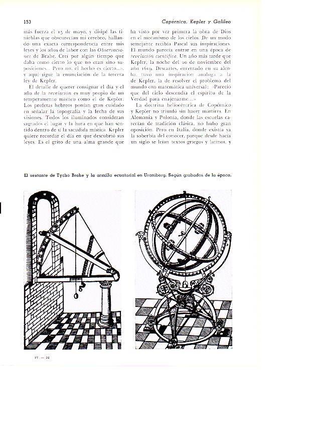 LAMINA 28129: El sextante de Tycho Brahe y la armilla ecuatorial en Uraniborg