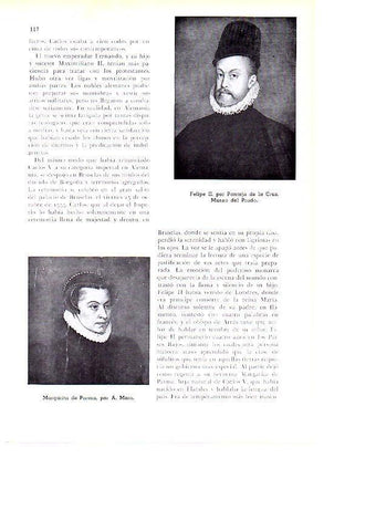 LAMINA 28108: Felipe II y Margarita de Parma