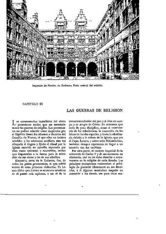 LAMINA 28107: Imprenta de Plantin en Amberes. Patio central