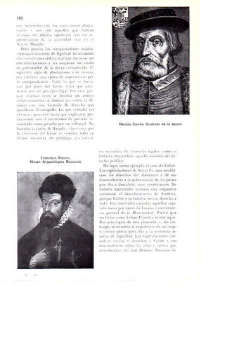 LAMINA 28134: Hernan Cortes y Francisco Pizarro