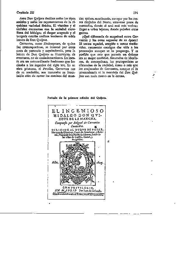 LAMINA 28139: Portada de la primera edicion de El Quijote