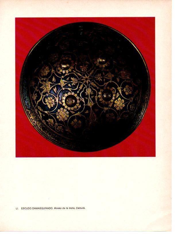 LAMINA 28065: Escudo damasquinado, Calcuta