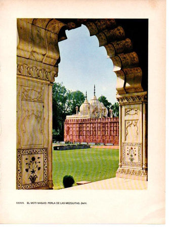 LAMINA 28051: El Moti Masjid, Nueva Delhi