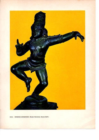 LAMINA 28045: Krishna danzando